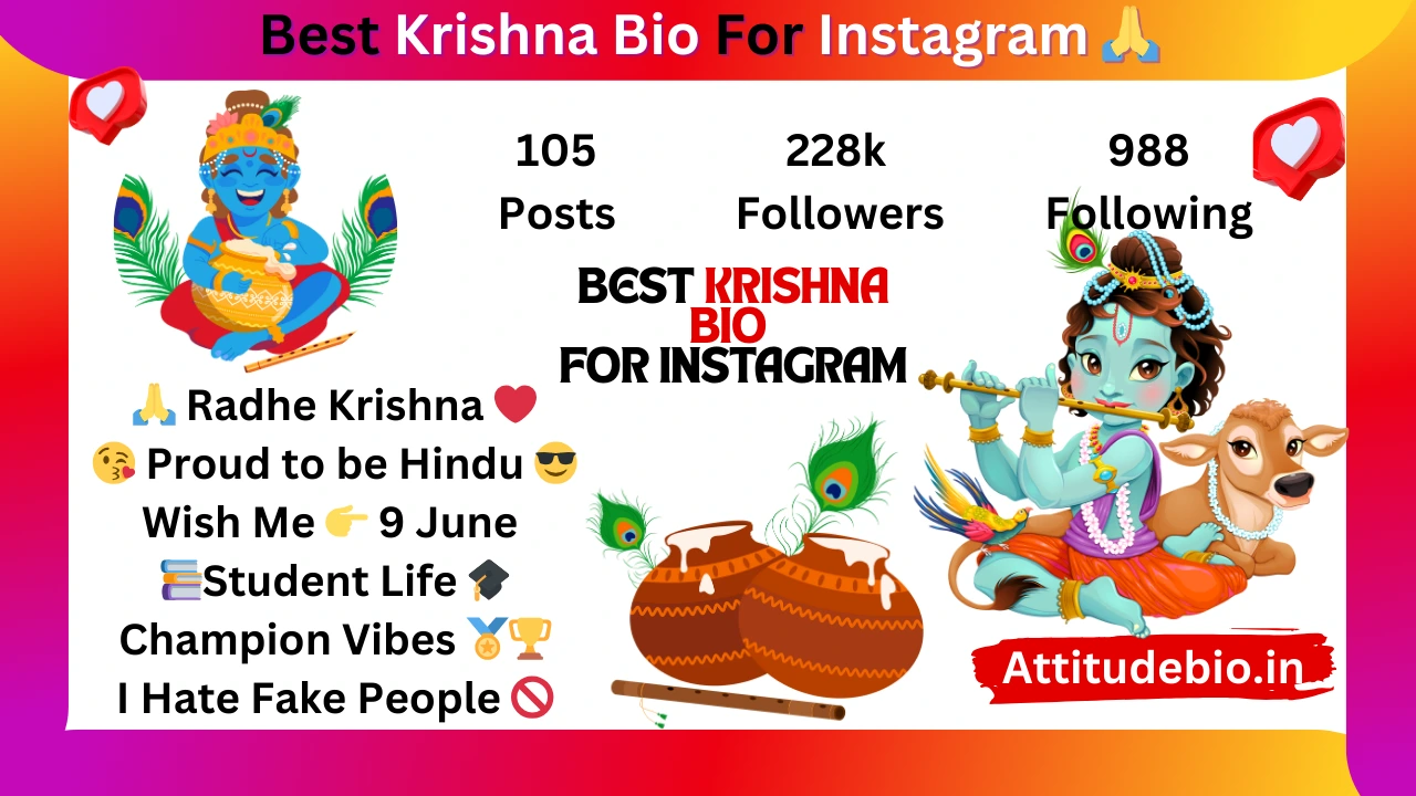 Krishna Bio For Instagram