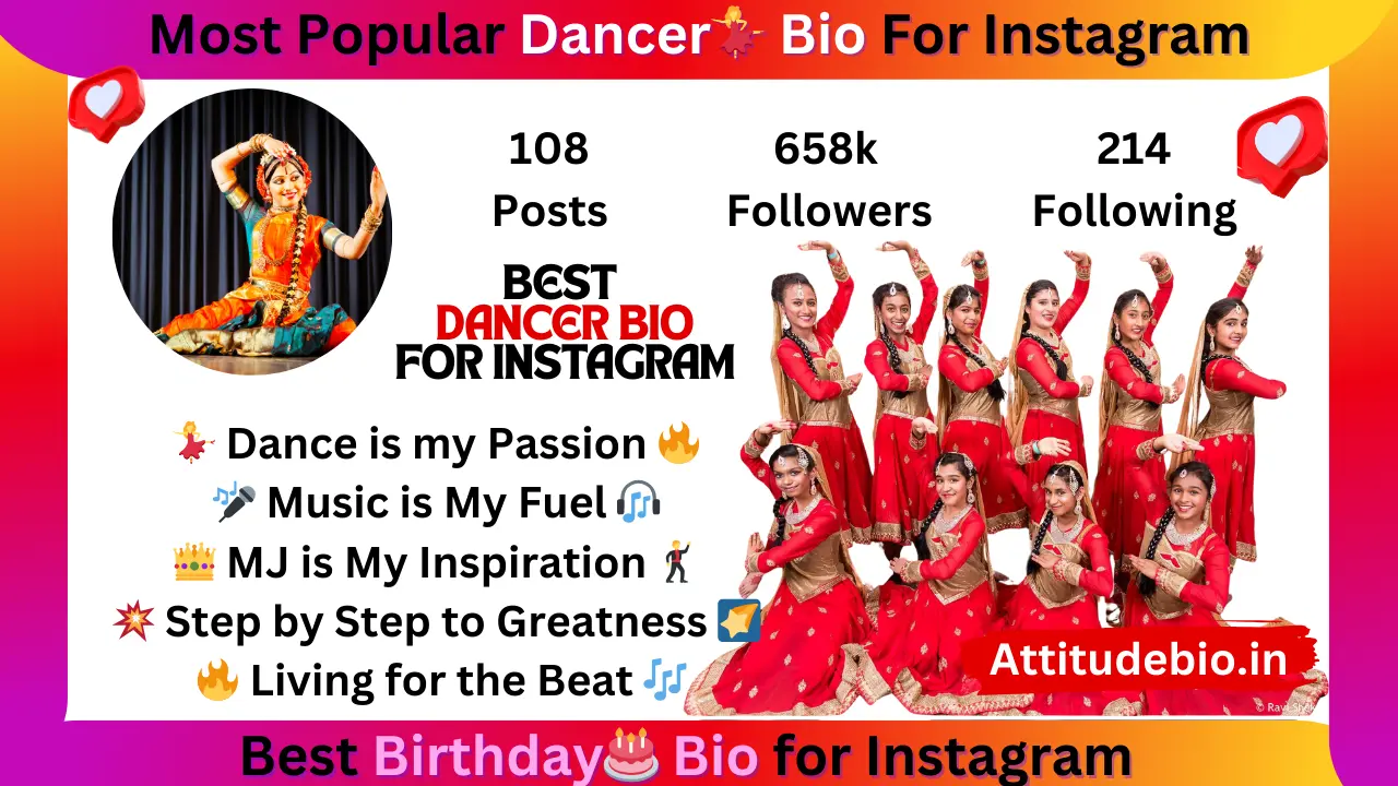 599+ Most Popular Dancer Bio For Instagram