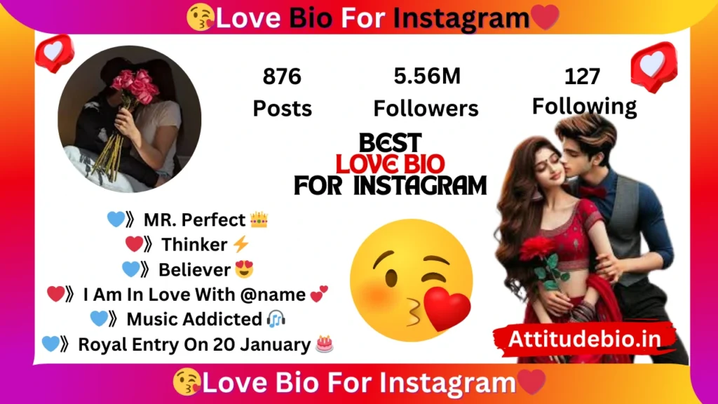 Love Bio for Instagram For Couples