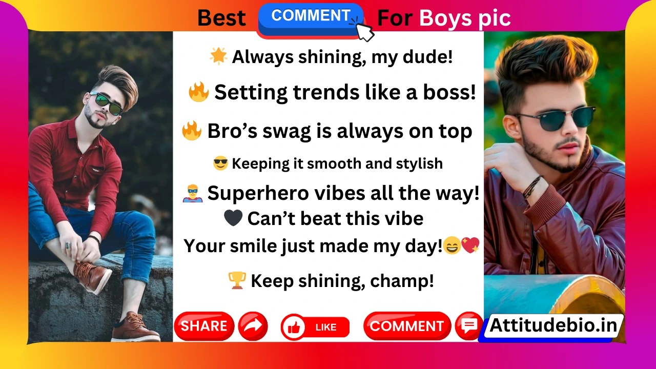 Best Comments For boys Pic