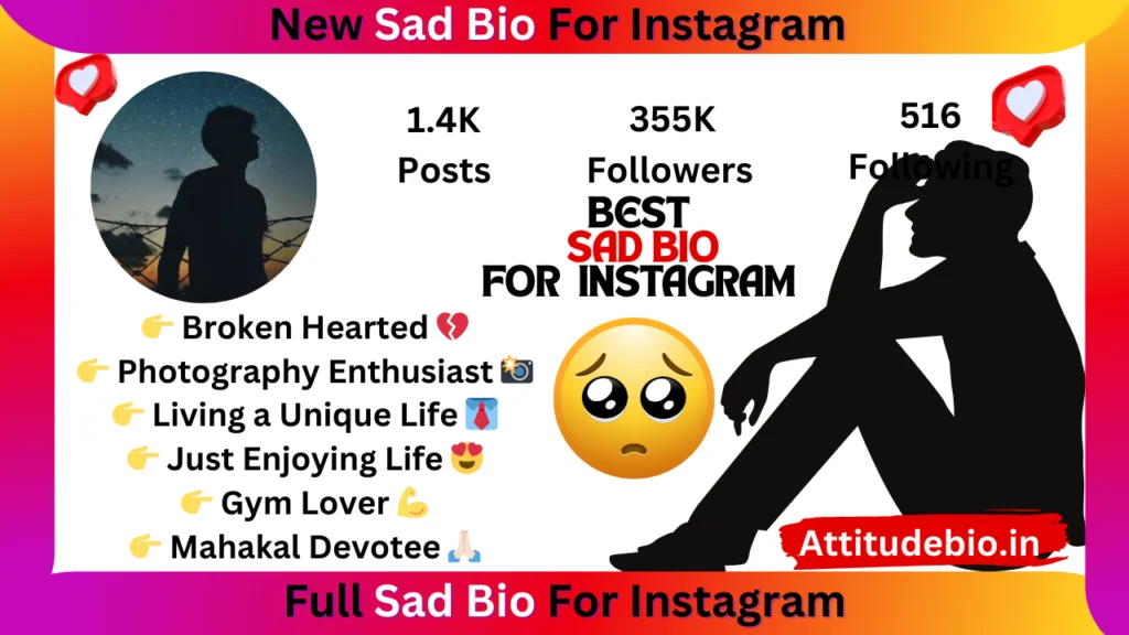 Sad Bio For Instagram in Hindi